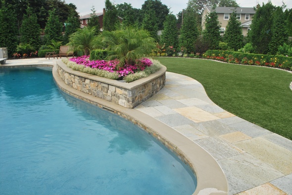 Edmonton Artificial Turf Poolside