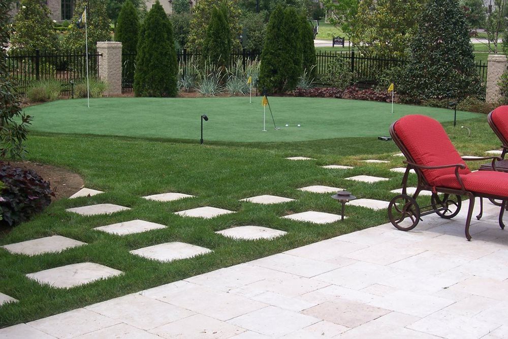 Edmonton backyard putting green