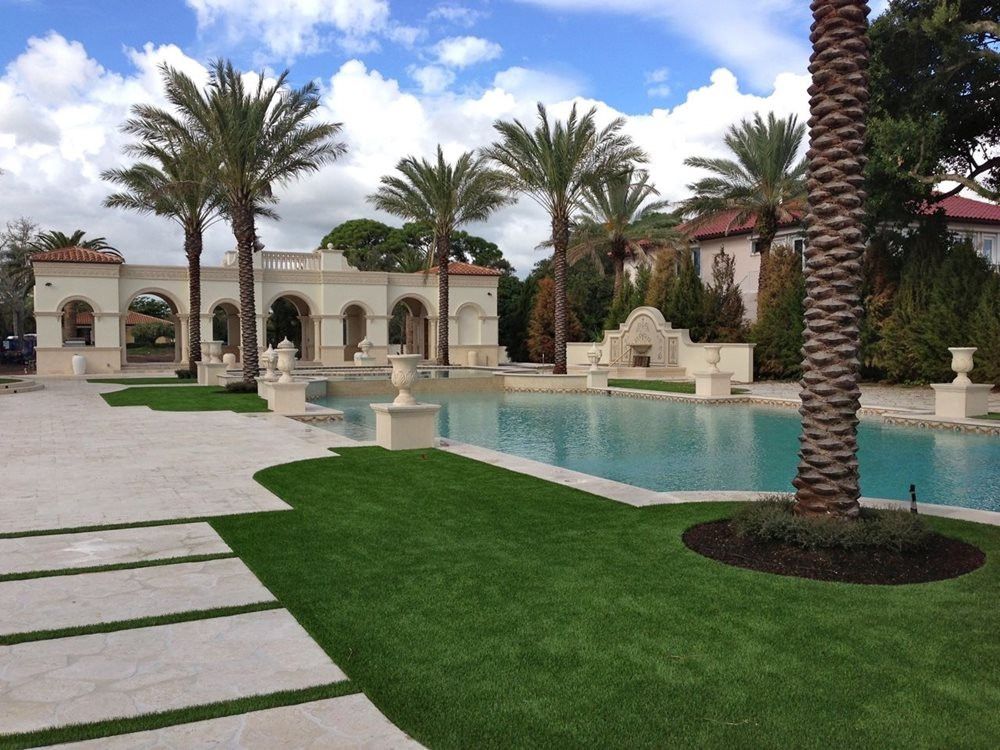 Edmonton artificial grass landscaping for resorts and event spaces