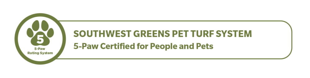 Southwest Greens of Western Canada Pet Turf System 5-Paw Certified for People and Pets